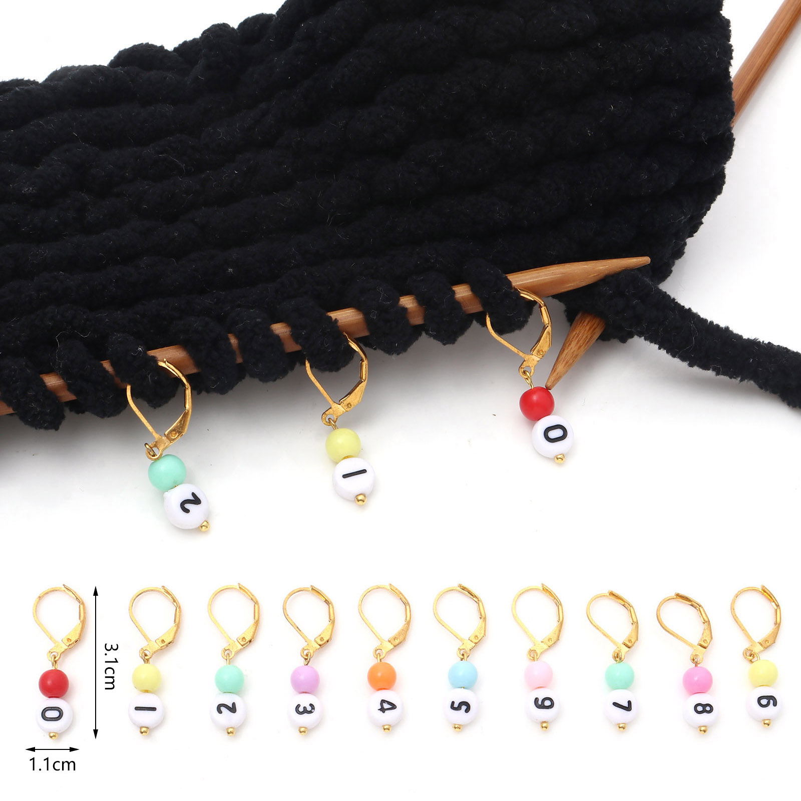 Stitch Marker Ring - Marqueurs de point en cuivre et