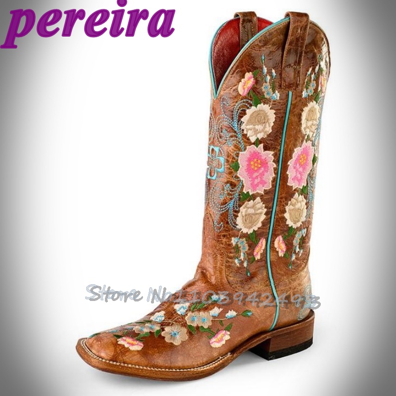 Embroidery Garden - Bottes à fleurs brodées Rose Garden