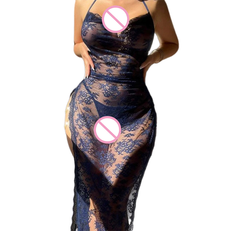 Embroidery Underwear - Ensemble érotique sexy pour femmes, robe