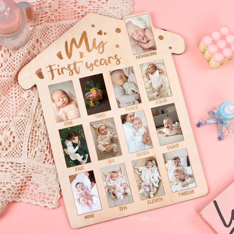 Frame Display Wood - Cadre Photo commémoratif en bois pour