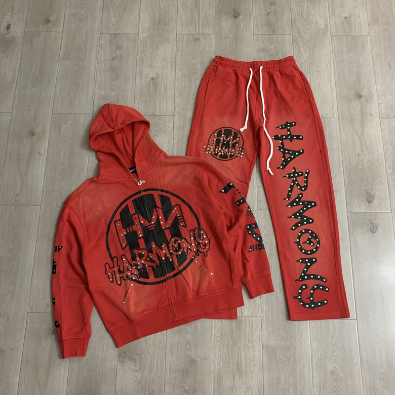 Embroidery Cotton - Ensemble sweat à capuche et pantalon