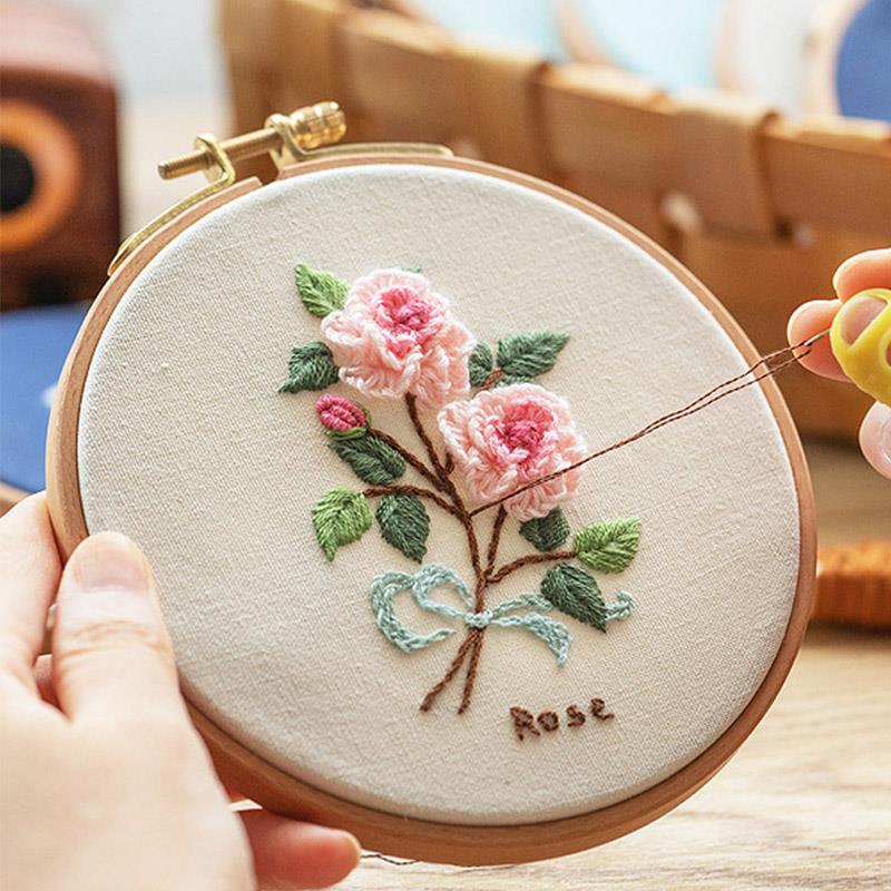 Stitch Marker Ring - Cerceaux de broderie en bois de