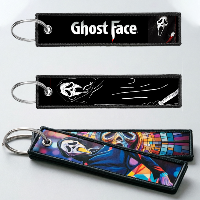 Embroidery Ring - Porte-clés GHOST FACE pour hommes et