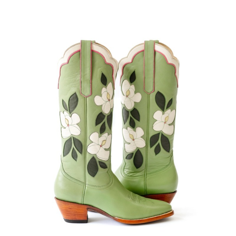 Embroidery Designer - Bottes western pour femmes en cuir