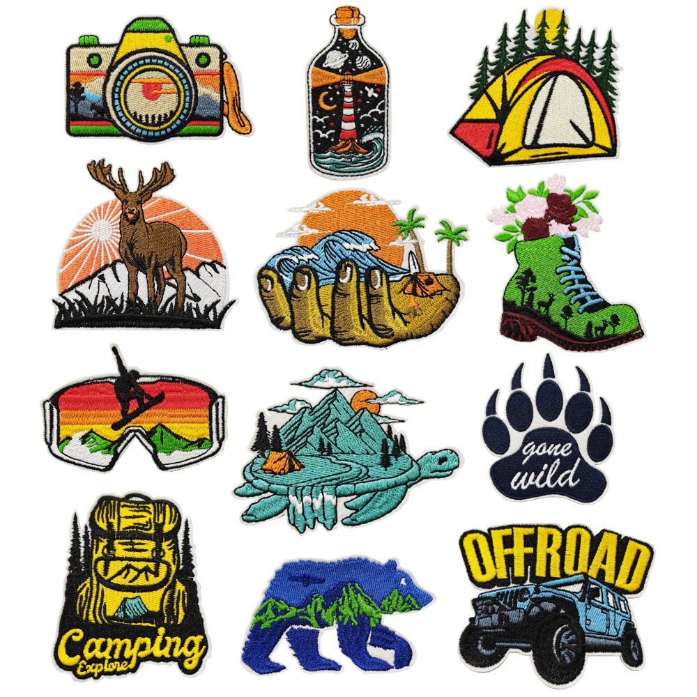 Embroidery Viewer - Autocollant de gril de camping en