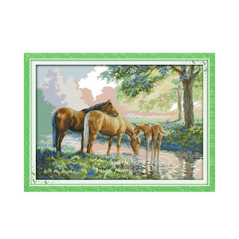 Embroidery X Pattern - Joy sunday-Kit de point de croix