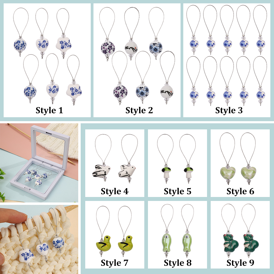 Stitch Marker Ring - Marqueurs de couture en porcelaine, 2/6
