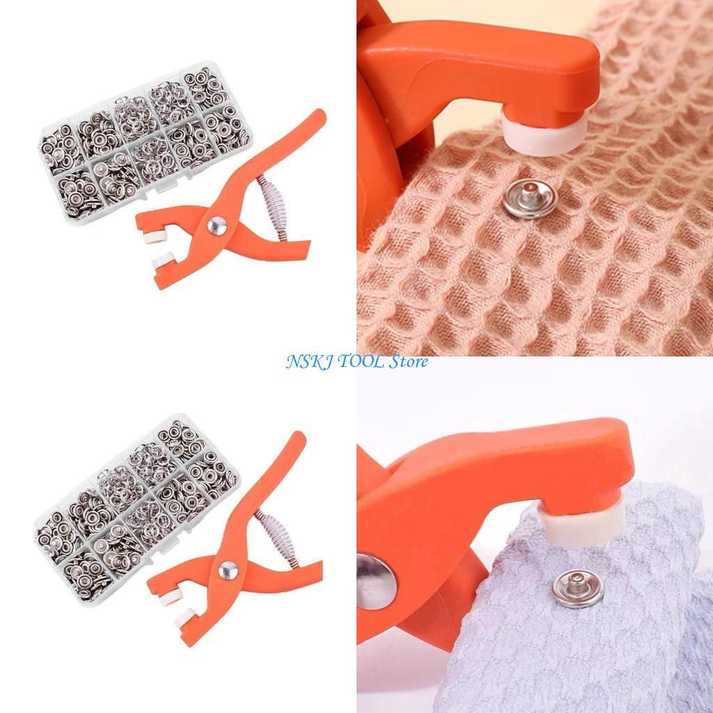 Embroidery Operator - Ensemble boutons-pression en métal polyvalent L8RC