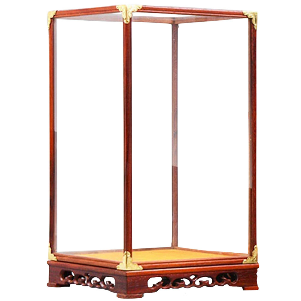 Frame Display Wood - Boîte de présentation en verre pour