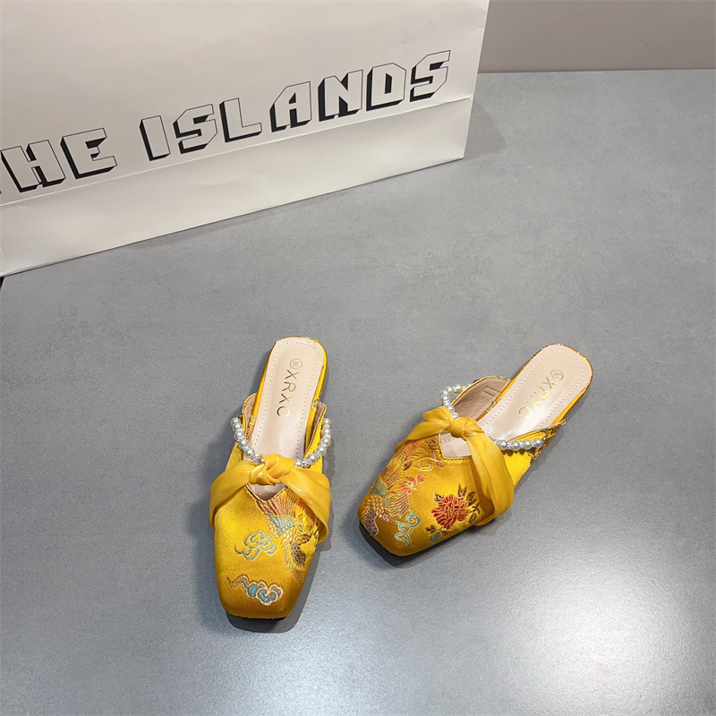 Embroidery Designer - Chaussures de mode pour femmes, pantoufles