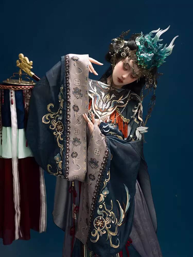 Embroidery Cotton - Costume de Fée Nuo Opera, brodé,