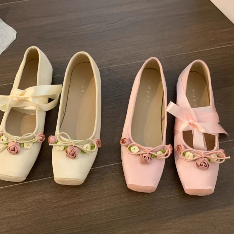 Femmes chaussures plates Bow M - Embroidery Designer avis et prix