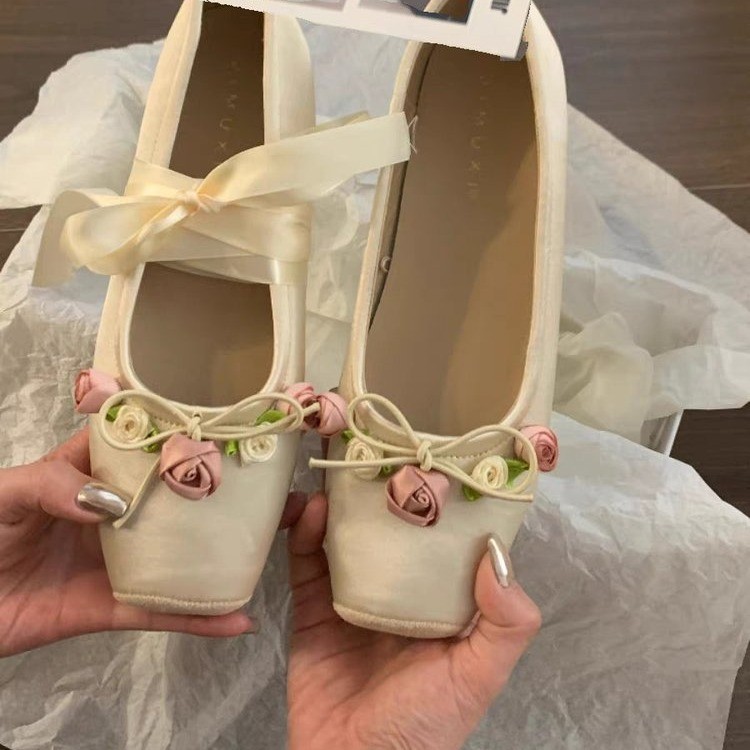 Femmes chaussures plates Bow M - Embroidery Designer avis et prix