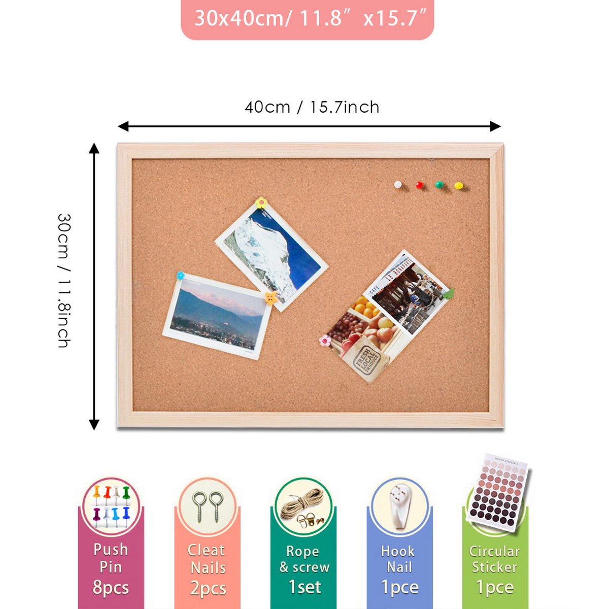 Tableau d'affichage en liège a - Frame Display Wood avis et prix