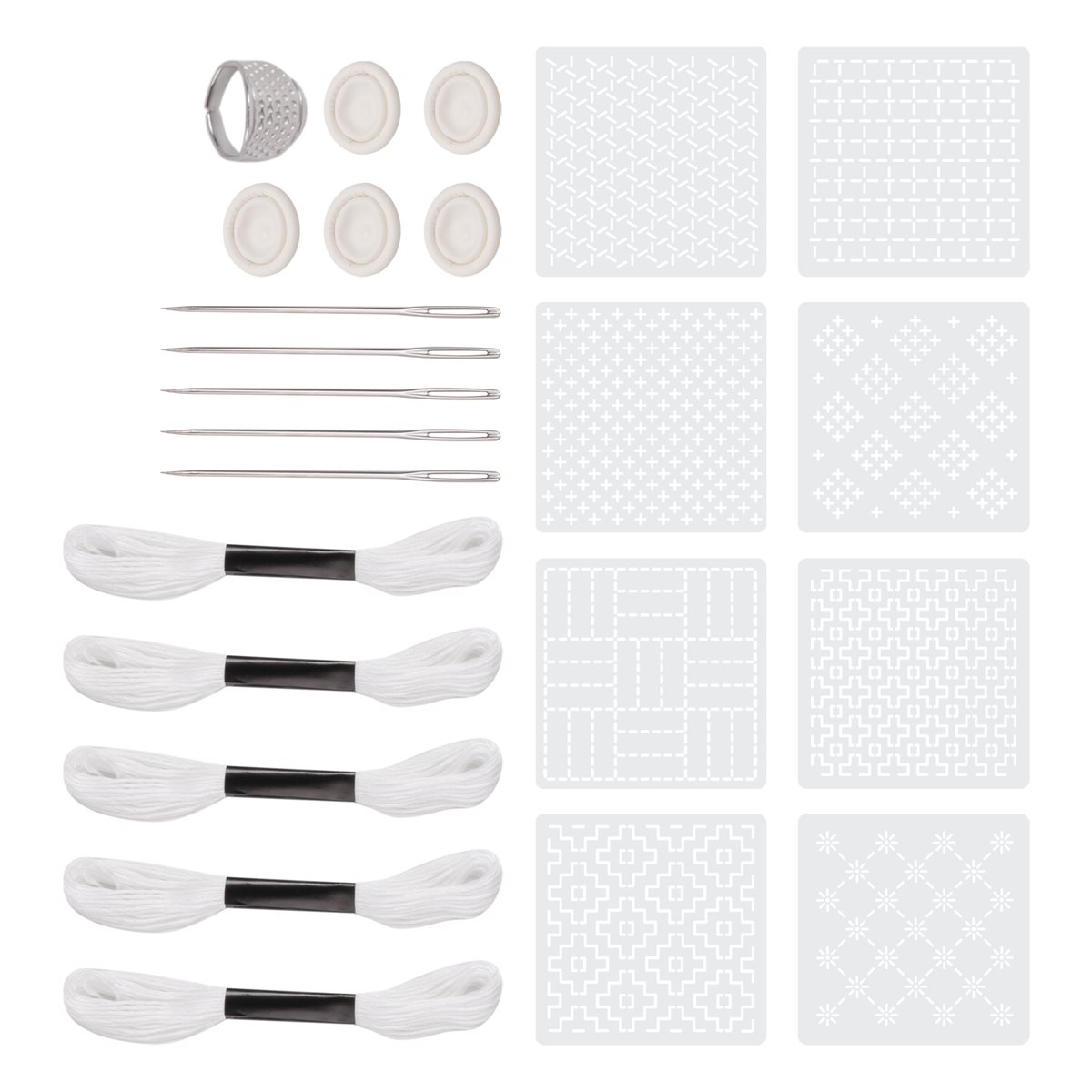 ~PERFECT} Kit de 24 pochoirs e - Embroidery X Pattern avis et prix