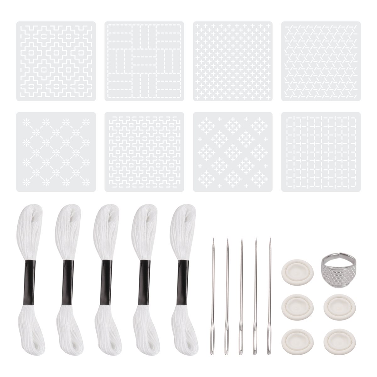 ~PERFECT} Kit de 24 pochoirs e - Embroidery X Pattern avis et prix