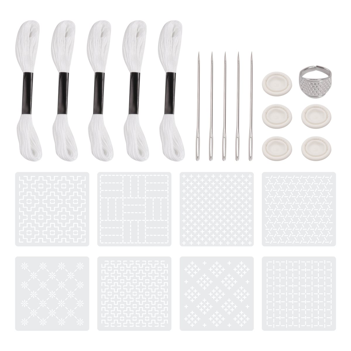 ~PERFECT} Kit de 24 pochoirs e - Embroidery X Pattern avis et prix