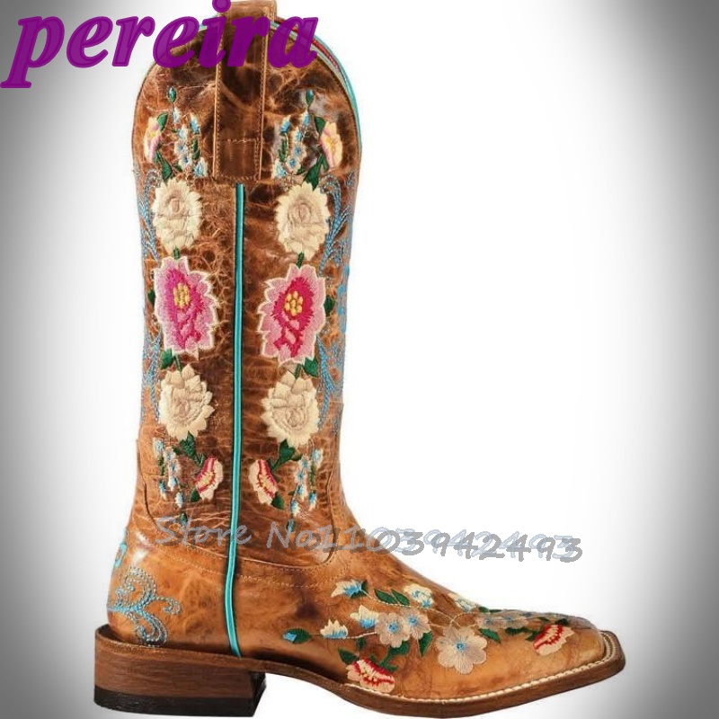Bottes à fleurs brodées Rose G - Embroidery Garden avis et prix