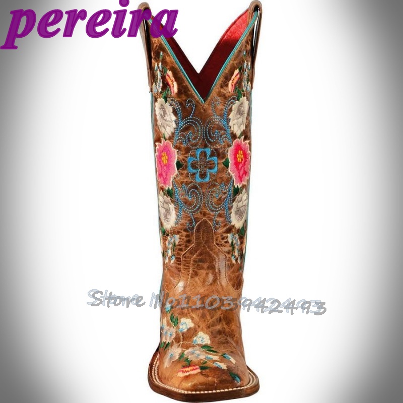Bottes à fleurs brodées Rose G - Embroidery Garden avis et prix
