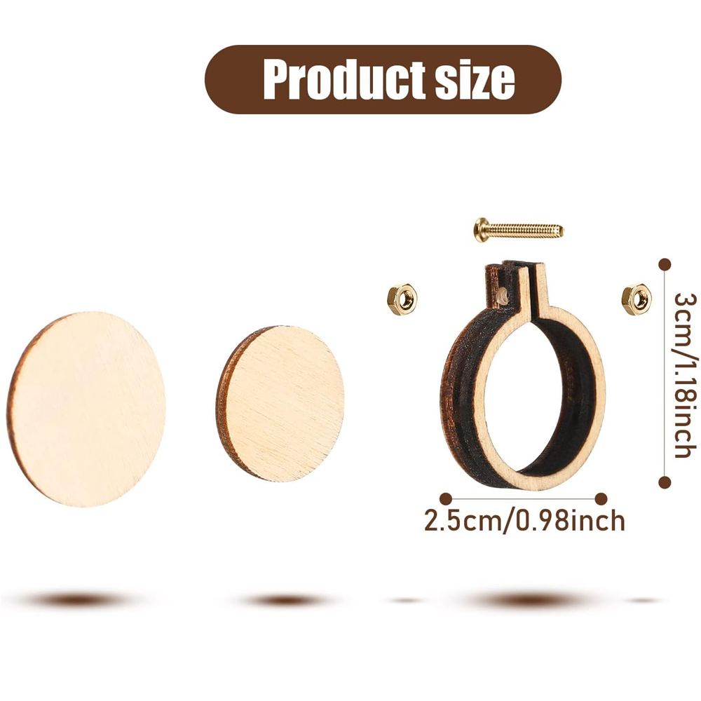 Mini cerceau de broderie en bo - Stitch Marker Ring avis et prix