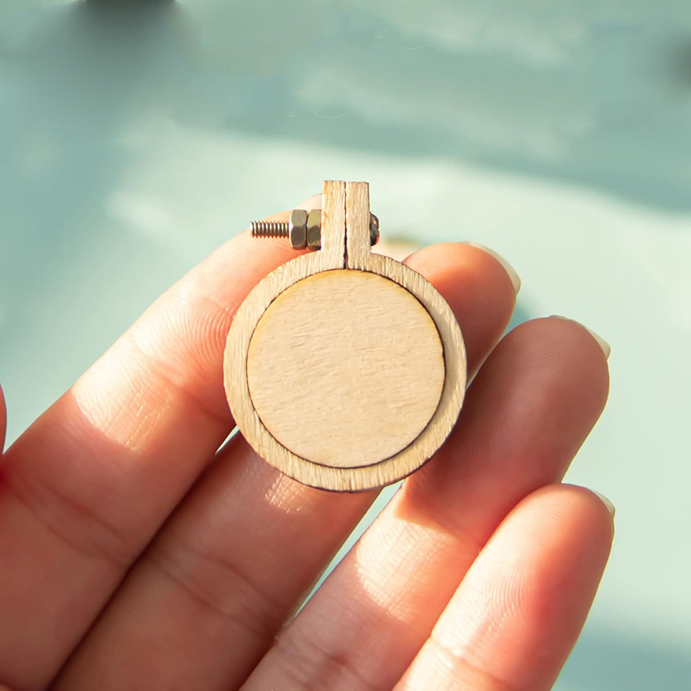 Mini cerceau de broderie en bo - Stitch Marker Ring avis et prix