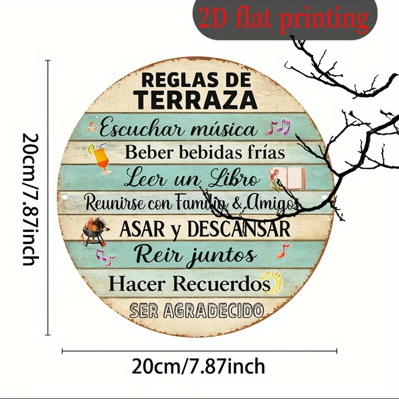 Panneau rond en aluminium, pla - Embroidery Garden avis et prix