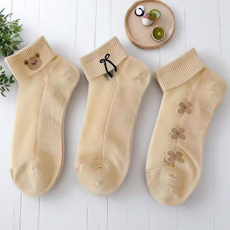 Chaussettes bateau transparent - Embroidery On Socks avis et prix