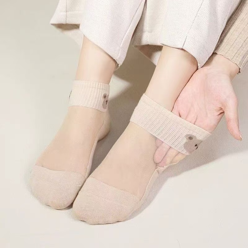 Chaussettes bateau transparent - Embroidery On Socks avis et prix