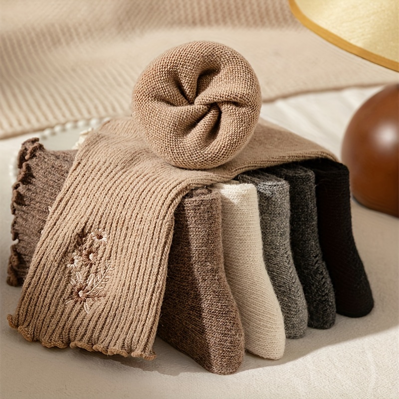 6 paires de chaussettes mi-mol - Embroidery On Socks avis et prix