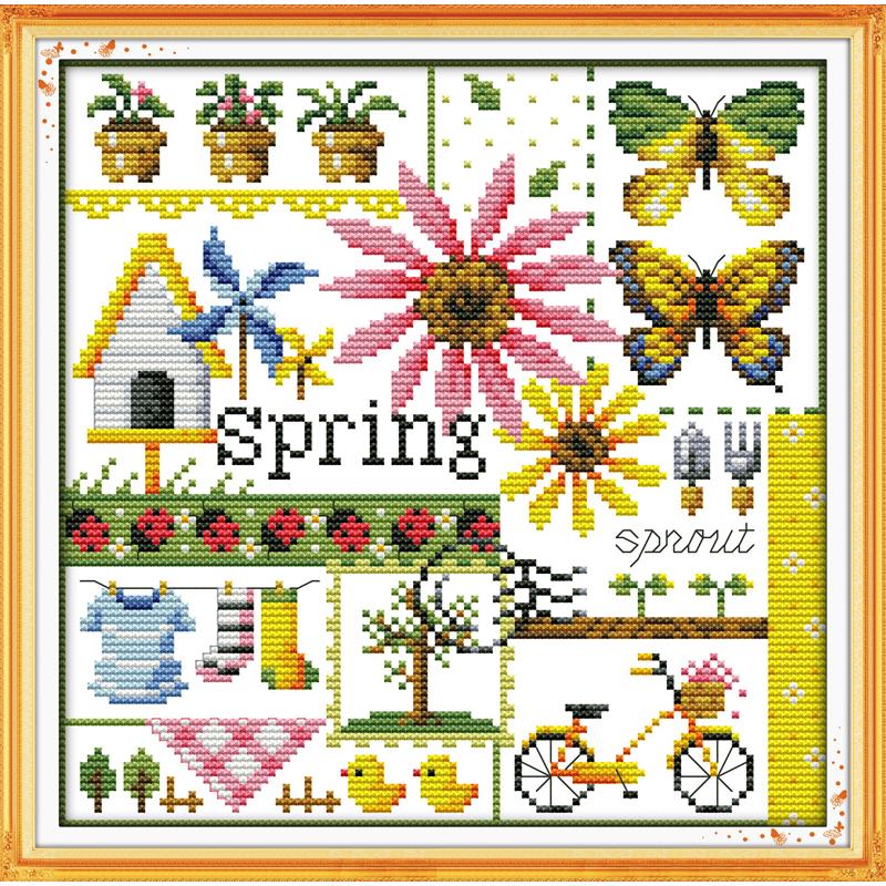 Kit de broderie au point de cr - Embroidery X Pattern avis et prix