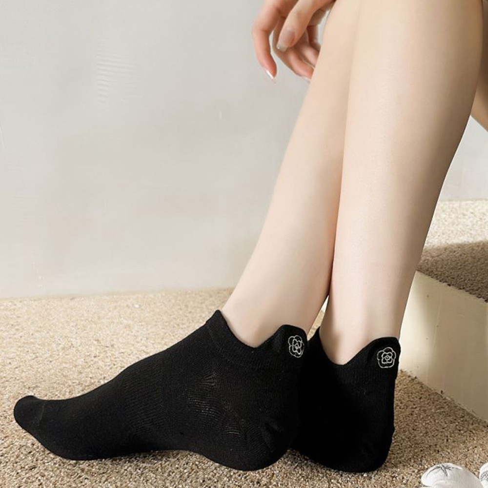 3 paires de chaussettes noires - Embroidery On Socks avis et prix
