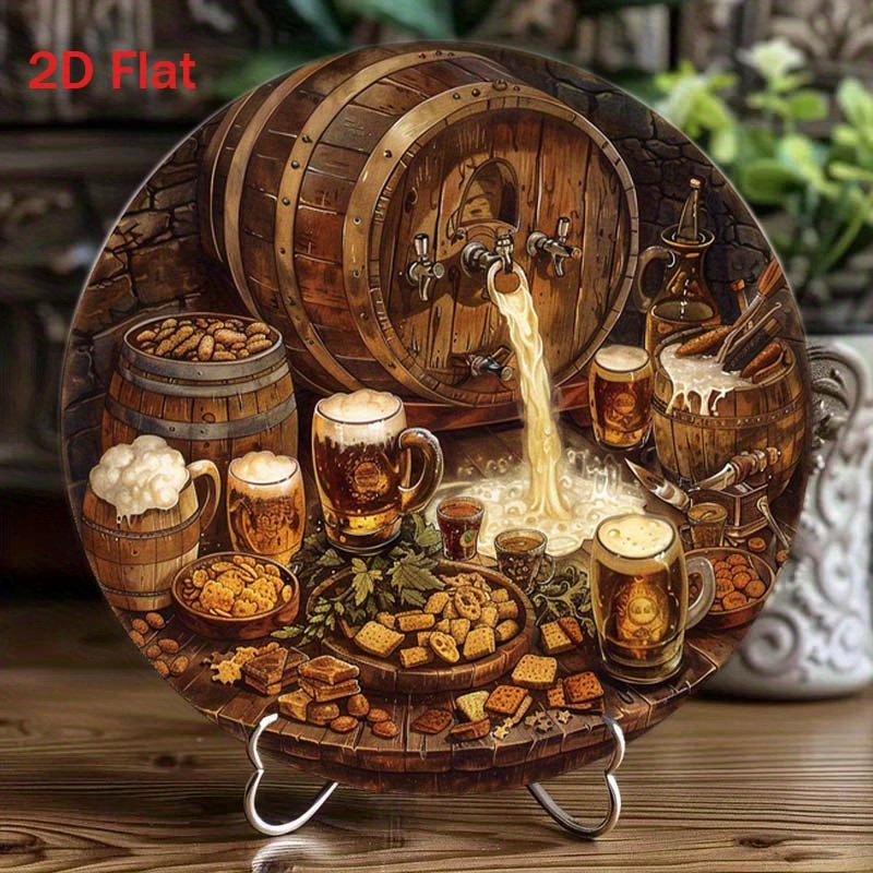 1 plaque ronde plate 2D en alu - Embroidery Garden avis et prix