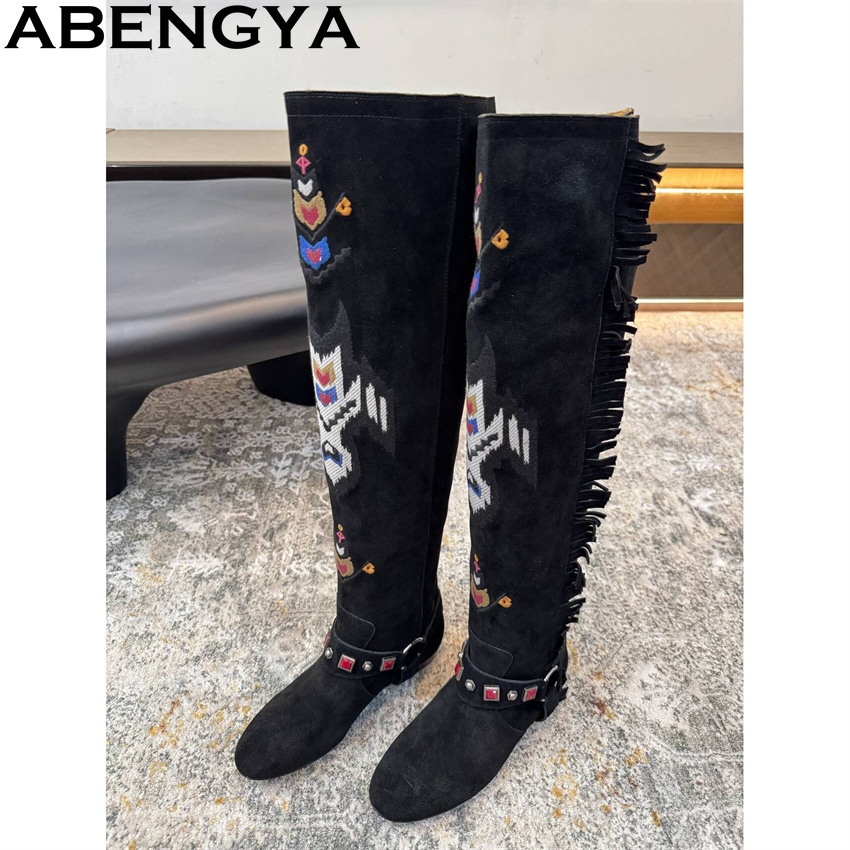 ABENGYA 2026 hiver nouvelles b - Embroidery Print avis et prix
