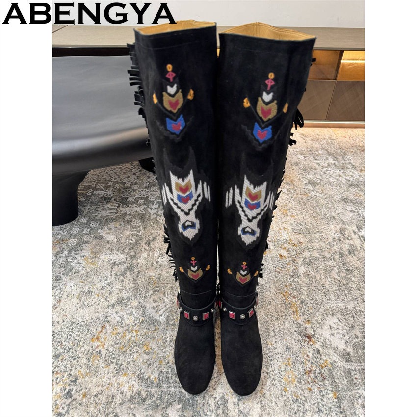 ABENGYA 2026 hiver nouvelles b - Embroidery Print avis et prix
