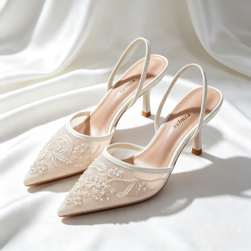 Élégant maille broderie talons - Embroidery Design avis et prix