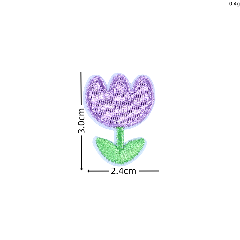 Mini patchs de fleurs de dessi - Embroidery On Socks avis et prix