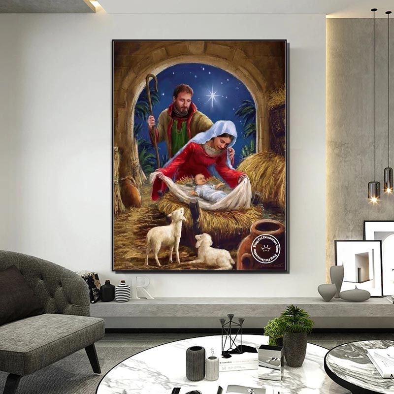 Jésus Christ né plein diamant  - Embroidery Jesus avis et prix