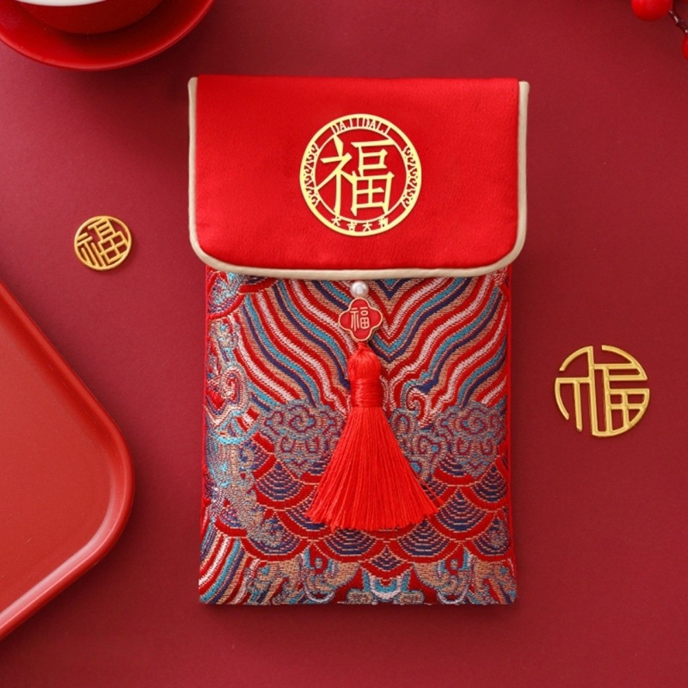 Enveloppes rouges brodées exqu - Embroidery House avis et prix