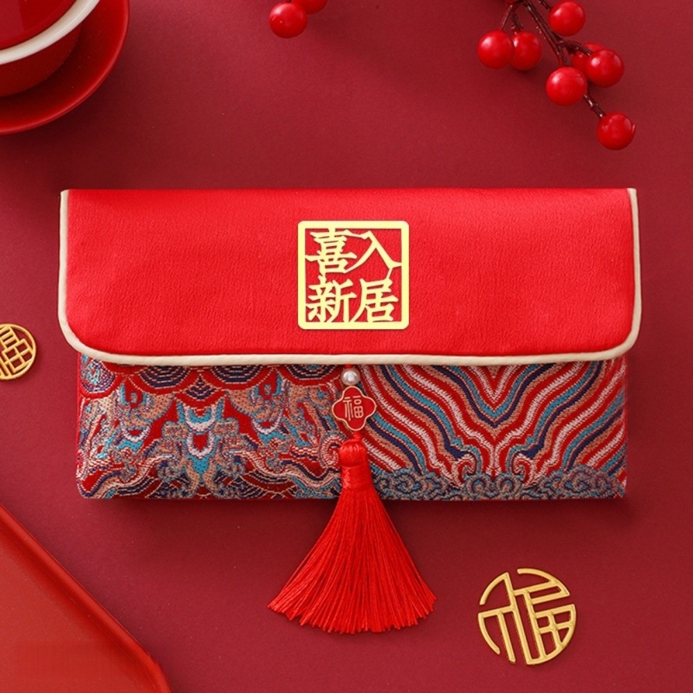 Enveloppes rouges brodées exqu - Embroidery House avis et prix