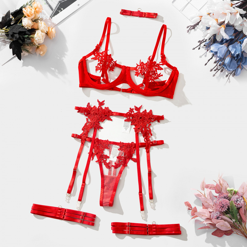 Bikini brodé Soluble dans l'ea - Embroidery Underwear avis et prix